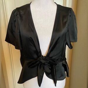 Dressy Tie Front Blouse - NWT